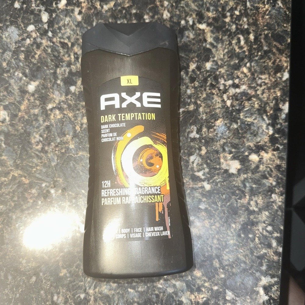 Axe Dark Temptation 3 In 1 Body Face Hair Wash 13.5 Oz NEW Refreshing fragrance